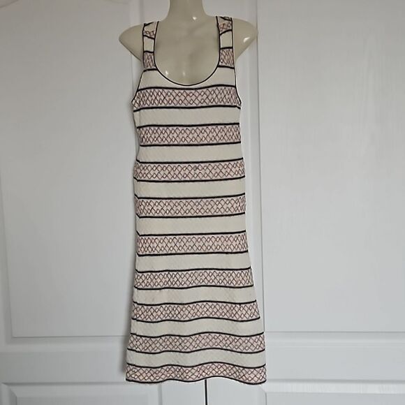 Chelsea & Violet Women's Sleeveless Racer Back Knitted Midi Dress Medium White - Picture 1 of 16